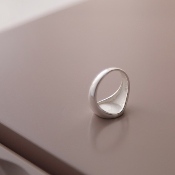 Signet Midi Ring | 925 Silver - Picture 4 of 7